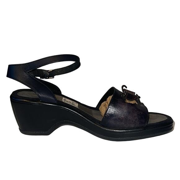 Dansko Adina Butterfly Cutout Ankle Strap Wedge Sandals Size Euro 40 US 10 - Picture 5 of 13